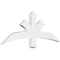 Ekena Millwork Davenport Architectural Grade PVC Gable Bracket, 48"W x 18"H x 2"D x 4"F, 9/12 Pitch GBP048X18X0204DAV00 - alternate 1
